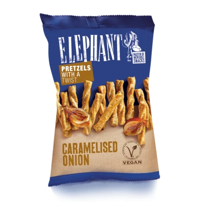 Bretzels torsadés aux Oignons Caramélisés 160 gr - ELEPHANT