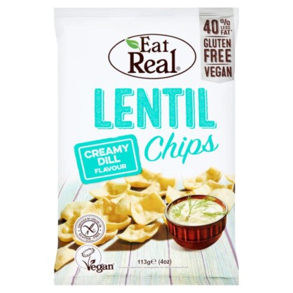 Chips de lentilles fenouil et aneth 113 gr - EAT REAL