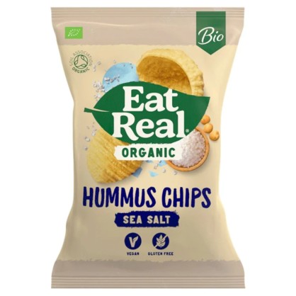 Chips au hummus et sel de mer 100 gr - EAT REAL