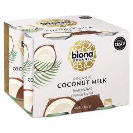 Lait de coco Pack 4x400 ml - Biona Organic