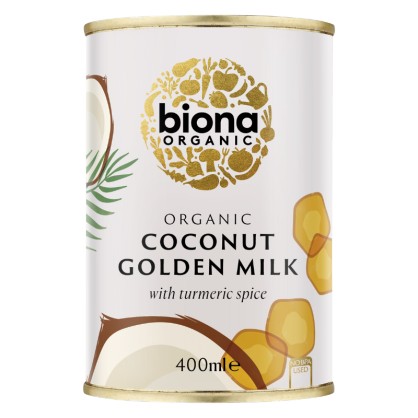 STOP - Lait de coco au curcuma 400 ml - BIONA ORGANIC