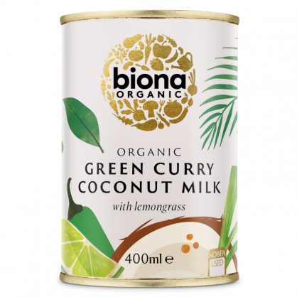 Lait de coco à la Citronnelle "Green Curry" 400 ml - Biona Organic