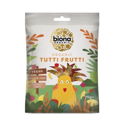 Bonbons gélifiés aux fruits 75 gr - BIONA ORGANIC