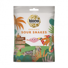 Bonbons Serpents Acidulés 75 gr - Biona Organic