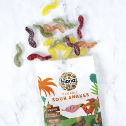 Bonbons serpents acidulés 75 gr - BIONA ORGANIC