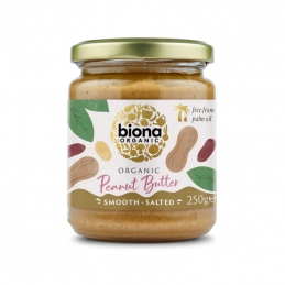 Beurre de Cacahuètes - Smooth & Salé 250 gr - Biona Organic