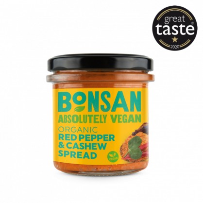 Tartinade bio Poivron Rouge et Noix de Cajou 130 gr - Bonsan