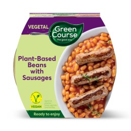 Haricots et saucisses végétales 300 gr - GREEN COURSE
