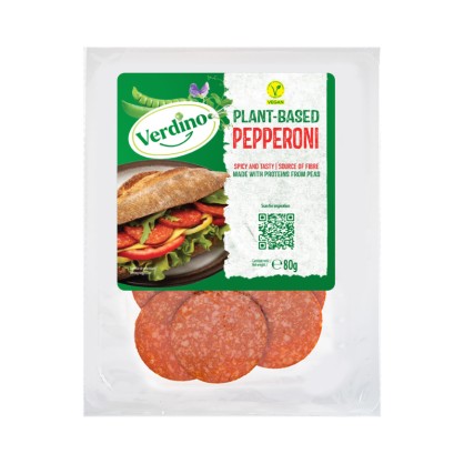 Tranches de pepperoni végétal 80 gr - VERDINO