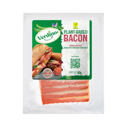Tranches de bacon végétal fumé 80 gr - VERDINO