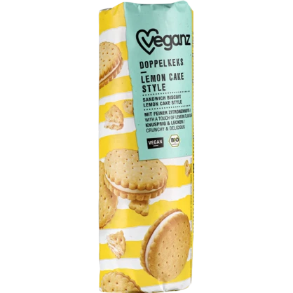 Biscuits fourrés goût Citron 330 gr - VEGANZ