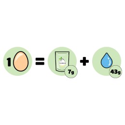 Alternative à l'oeuf ENTIER en Poudre 1 kg - YUMGO