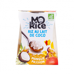 Riz au lait de coco et coulis de Mangue Passion - Morice