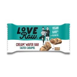 ANTI GASPI / DDM PASSEE -  Gaufrettes fourrées à la crème caramel salé 43 gr - LOVE RAW