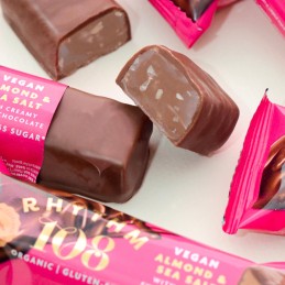 Barre chocolat amande et sel de mer BIO 33 gr - RHYTHM 108
