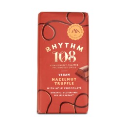 Tablette de chocolat fourrée à la pate à tartiner noisette BIO 100 gr - RHYTHM 108