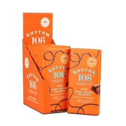 Tablette de chocolat fourrée chocolat orange BIO 100 gr - RHYTHM 108