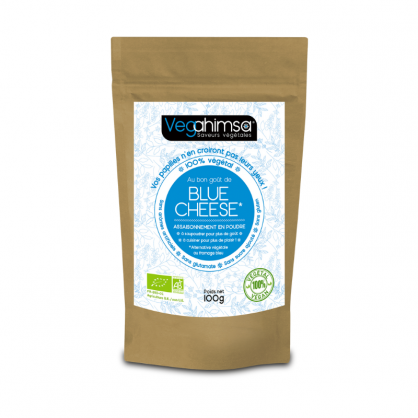 Assaisonnement végétal et bio saveur Fromage Bleu - 1 x 100 gr - Ecoïdées
