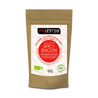 Assaisonnement végétal saveur bacon fumé 100 gr - ECOIDEES