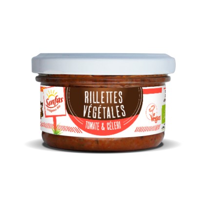 Rillettes végétales Tomate et Céleri 90 gr - SENFAS