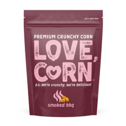 Maïs grillé premium fumé BBQ 45 gr - Love Corn