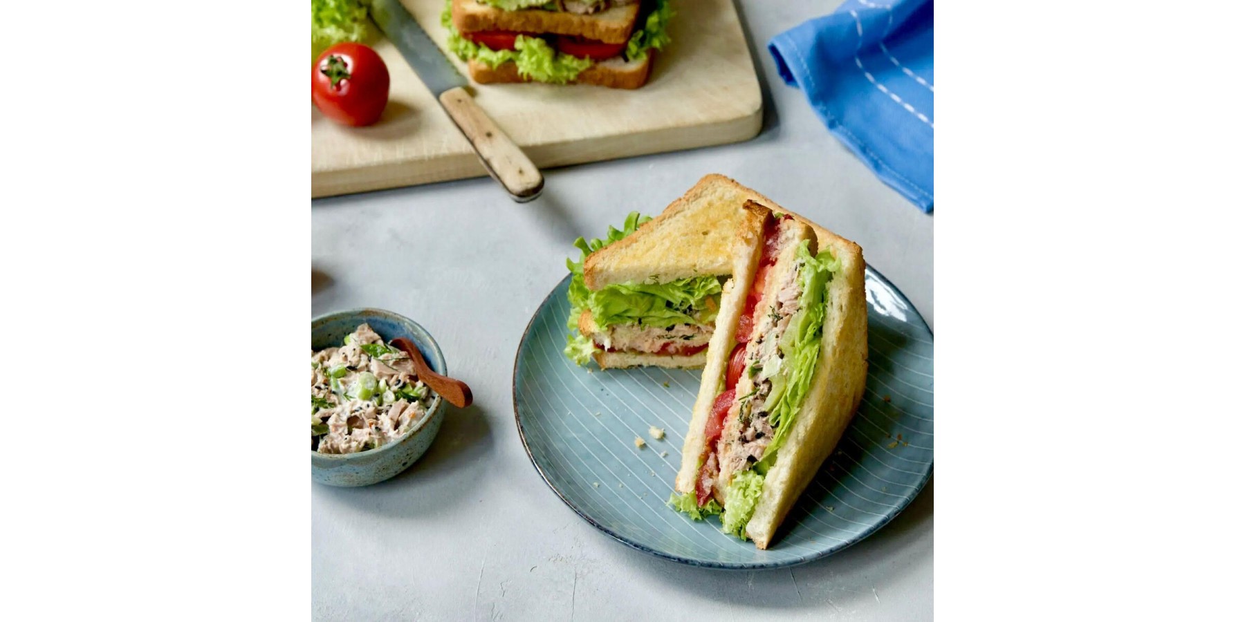 Club sandwich thon végétal