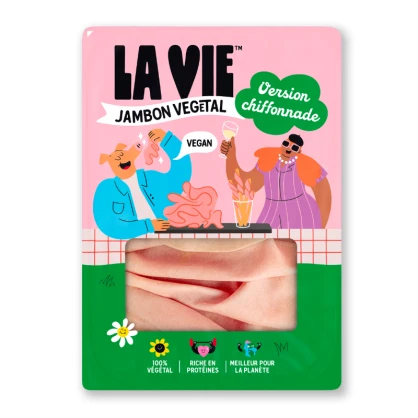 Chiffonnade de jambon végétal 90 gr - LA VIE