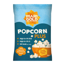 Popcorn Plus enrichi en vitamine D et B12 - Sachets de 20 gr - Marigold