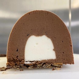Bûche de Noël Chocolat, Noix de Coco et Passion BIO - MORICE