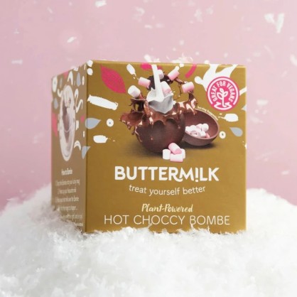 Hot Choccy Bombe 57 gr - Préparation pour Chocolat Chaud au Marshmallow - BUTTERM!LK