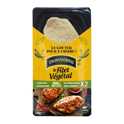 Filets de poulet végétal 180 gr - UNCONVENTIONAL