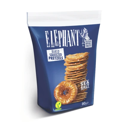 Bretzels pressés au gros sel de mer 80 gr - ELEPHANT