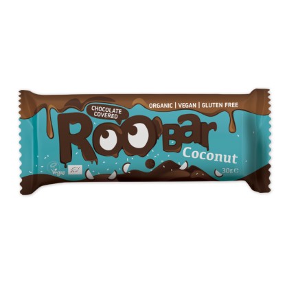 Barre Noix de Coco recouverte de Chocolat BIO 30g - ROOBAR