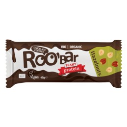 Barre Protéinée Noisettes recouverte de Chocolat BIO 40g - ROOBAR