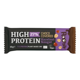Barre Hyper Protéinée Chocolat, Noisette, Nougat BIO 40g - ROOBAR