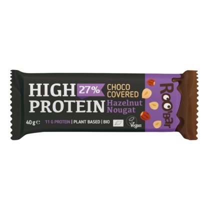 Barre Hyper Protéinée Chocolat, Noisette, Nougat BIO 40g - ROOBAR
