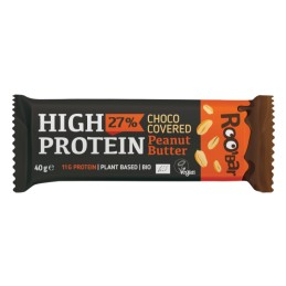 Barre Hyper Protéinée Chocolat Beurre de Cacahuète BIO 40g - ROOBAR