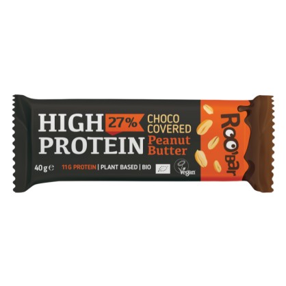 Barre Hyper Protéinée Chocolat Beurre de Cacahuète BIO 40g - ROOBAR