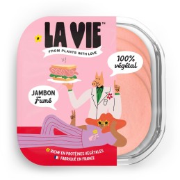 DLC 06/05/25 - Jambon végétal fumé 120 gr - La Vie