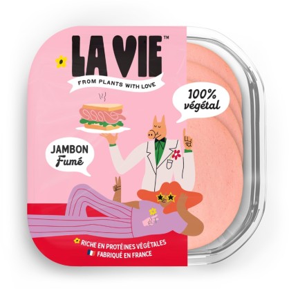 DLC 06/05/25 - Jambon végétal fumé 120 gr - La Vie