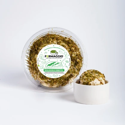 Crème de cajou Ciboulette & Marjolaine Bio à tartiner 180 gr - Fermaggio