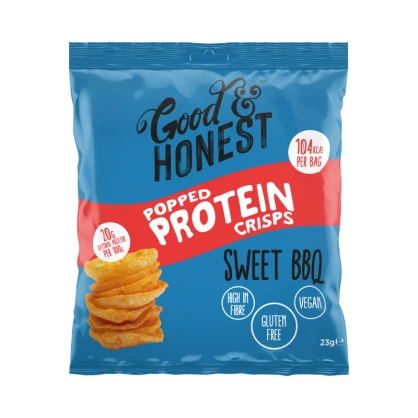 DDM 02/02/25 - Chips poppées Protein Sweet BBQ 23 gr - GOOD & HONEST
