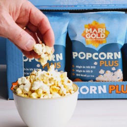 DDM 15/07/25 - Popcorn Plus enrichi en vitamine D et B12 - Sachets de 20 gr - Marigold