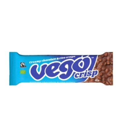 Barre au chocolat & aux éclats de riz BIO 40g - VEGO