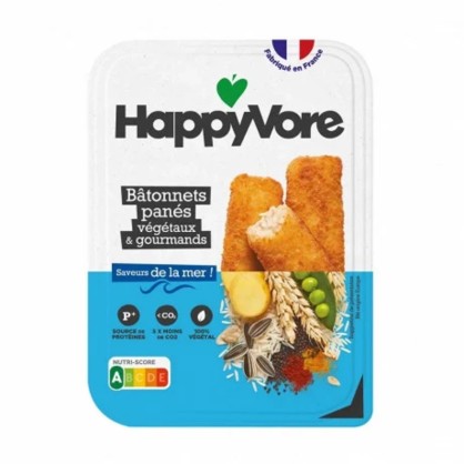 Bâtonnets panés de la mer 180 gr - HAPPYVORE