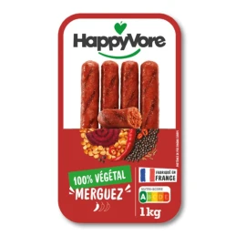 Merguez végétales 1kg - HAPPYVORE