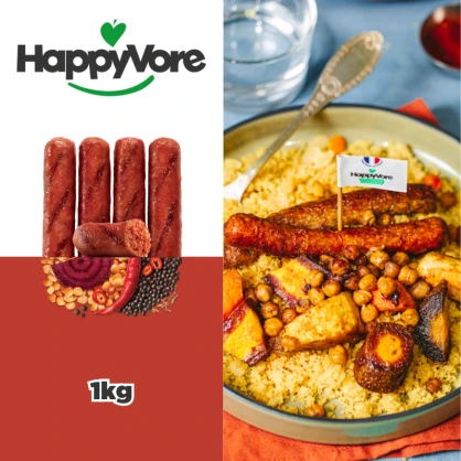 Merguez végétales 1kg - HAPPYVORE