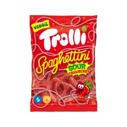 Sachet Spaghettini Fraise Acidulé 100 gr - TROLLI