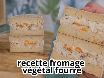 Recette Tyk'Affinage : Fromage végétal fourré mascarpone | VEGAN & SANS GLUTEN